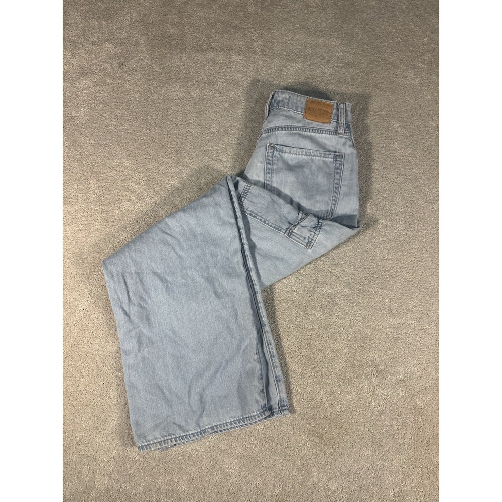 hollister high rise vintage baggy cargo 2r / 26‎ Light Wash Soft